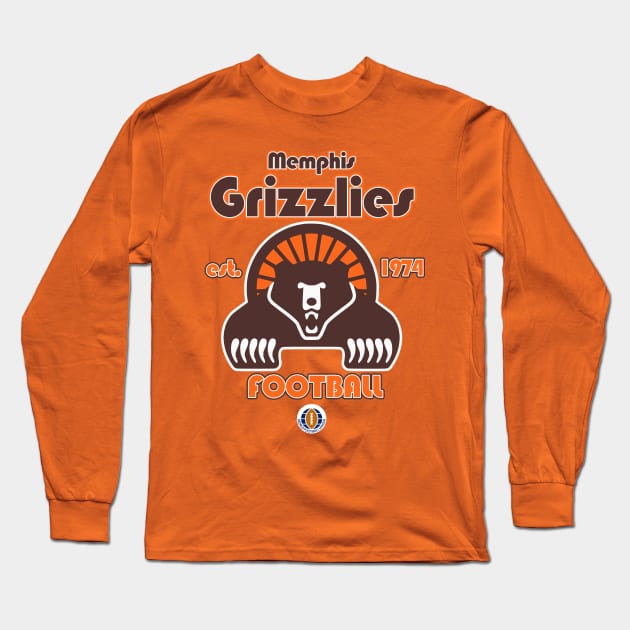 Memphis Grizzlies Long Sleeve T-Shirt by Tee Arcade